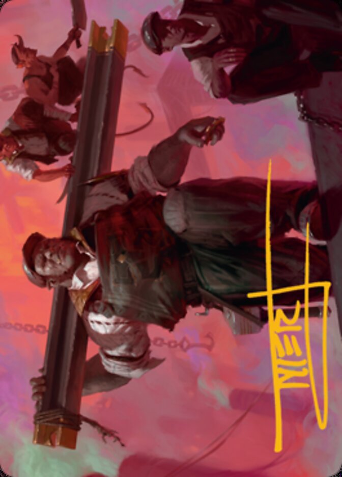 The Beamtown Bullies Art Card (Gold-Stamped Signature) [Streets of New Capenna Art Series] | Exor Games Dartmouth