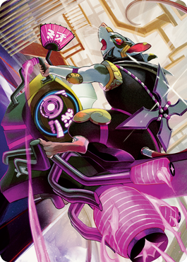 Nashi, Moon Sage's Scion Art Card [Kamigawa: Neon Dynasty Art Series] | Exor Games Dartmouth