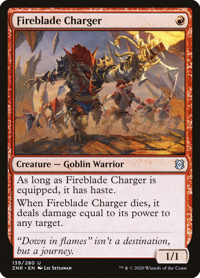 Fireblade Charger [Zendikar Rising] | Exor Games Dartmouth