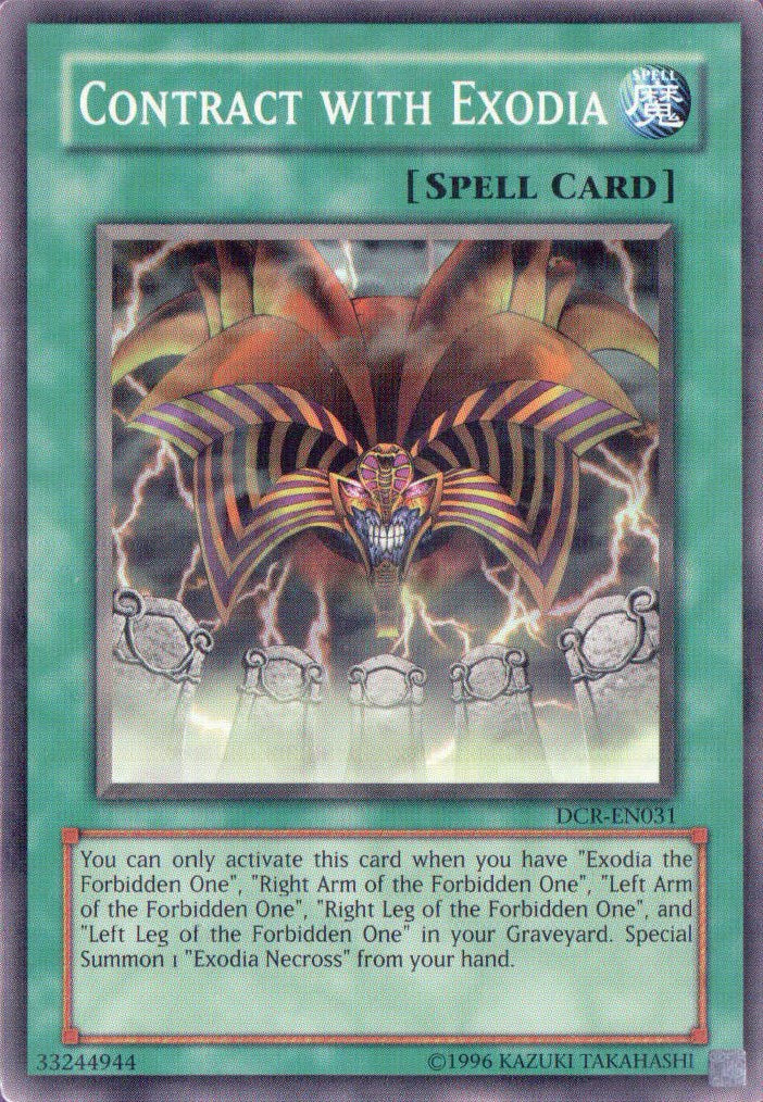 Contract with Exodia [DCR-EN031] Common | Exor Games Dartmouth