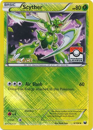 Scyther (4/108) (League Promo 1st Place) [Black & White: Dark Explorers] | Exor Games Dartmouth