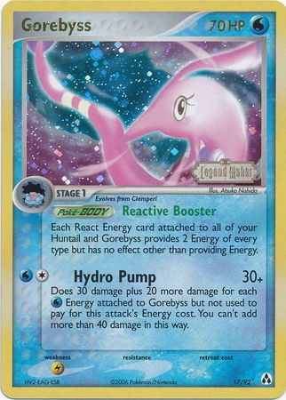 Gorebyss (17/92) (Stamped) [EX: Legend Maker] | Exor Games Dartmouth