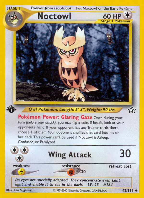 Noctowl (42/111) [Neo Genesis 1st Edition] | Exor Games Dartmouth