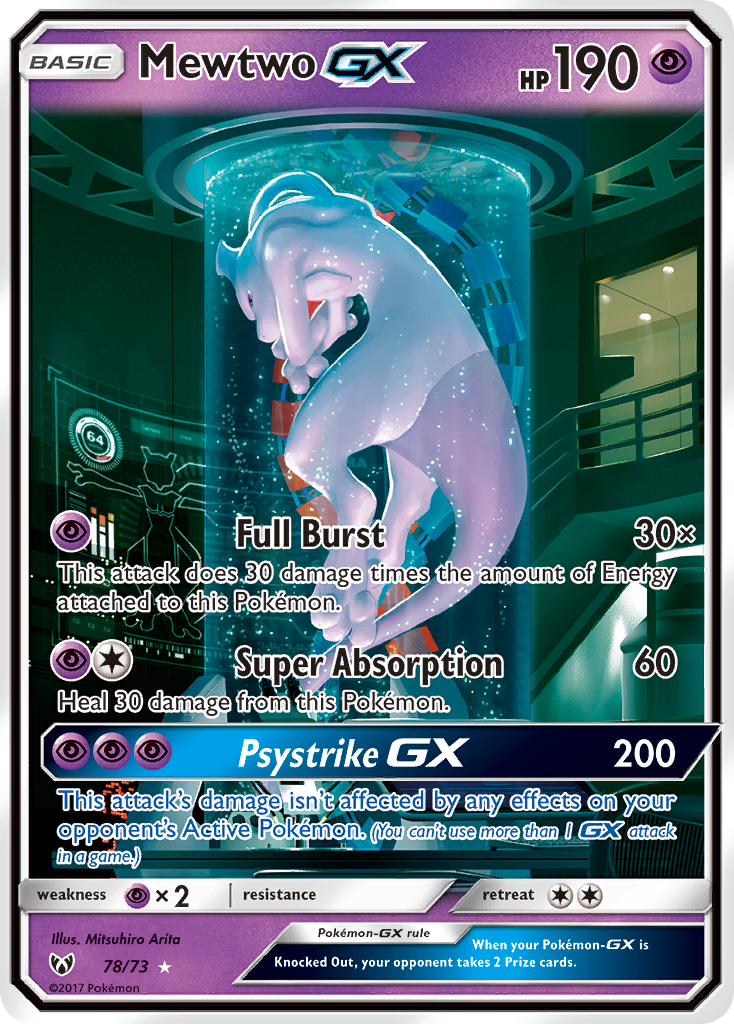 Mewtwo GX (78/73) [Sun & Moon: Shining Legends] | Exor Games Dartmouth