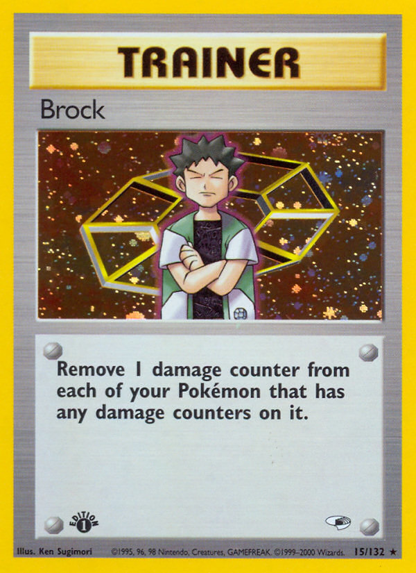 Brock (15/132) [Gym Heroes 1st Edition] | Exor Games Dartmouth