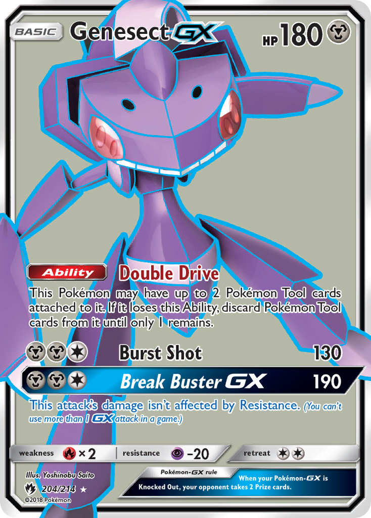 Genesect GX (204/214) [Sun & Moon: Lost Thunder] | Exor Games Dartmouth