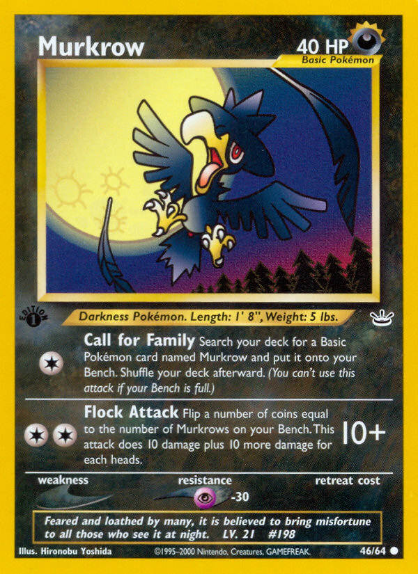 Murkrow (46/64) [Neo Revelation 1st Edition] | Exor Games Dartmouth