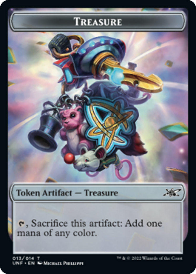 Clown Robot (003) // Treasure (013) Double-sided Token [Unfinity Tokens] | Exor Games Dartmouth