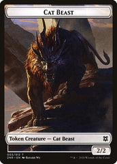 Cat Beast Token [Zendikar Rising] | Exor Games Dartmouth