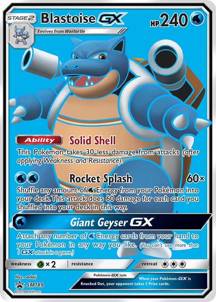 Blastoise GX (SM189) [Sun & Moon: Black Star Promos] | Exor Games Dartmouth