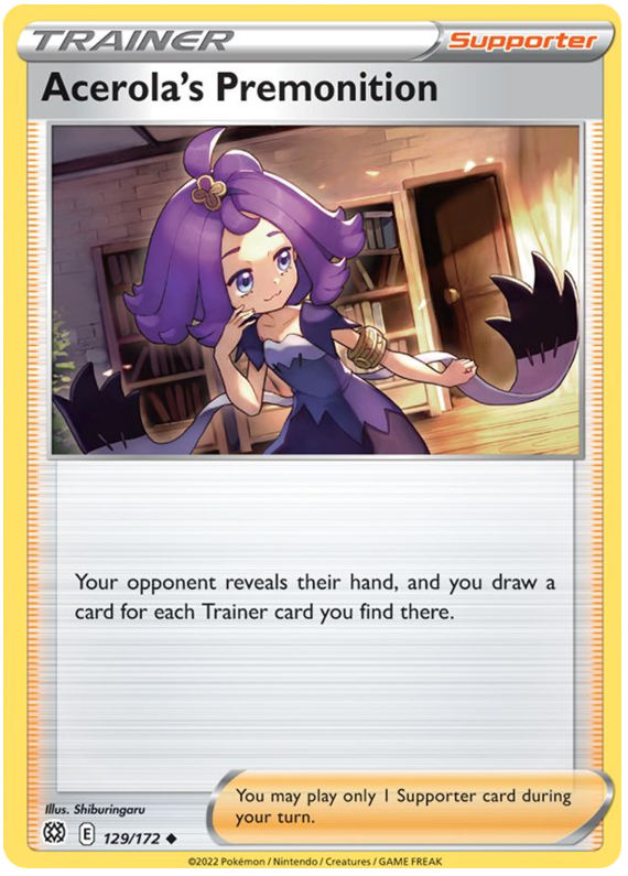 Acerola's Premonition (129/172) [Sword & Shield: Brilliant Stars] | Exor Games Dartmouth