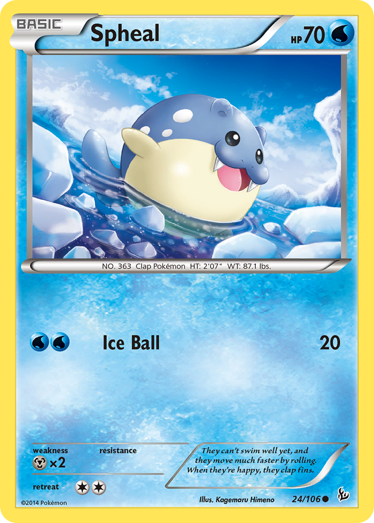 Spheal (24/106) [XY: Flashfire] | Exor Games Dartmouth