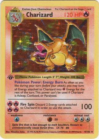 Charizard (4/102) (Shadowless) [Base Set 1st Edition] | Exor Games Dartmouth