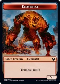 Elemental // Satyr Double-sided Token [Theros Beyond Death Tokens] | Exor Games Dartmouth