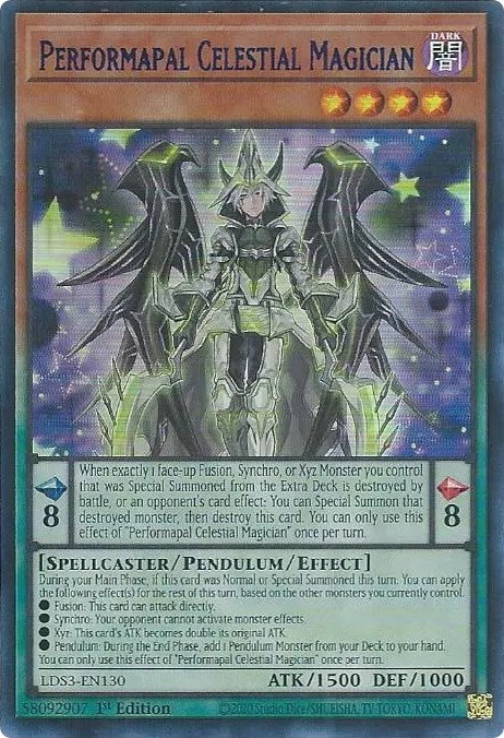 Performapal Celestial Magician (Blue) [LDS3-EN130] Ultra Rare | Exor Games Dartmouth