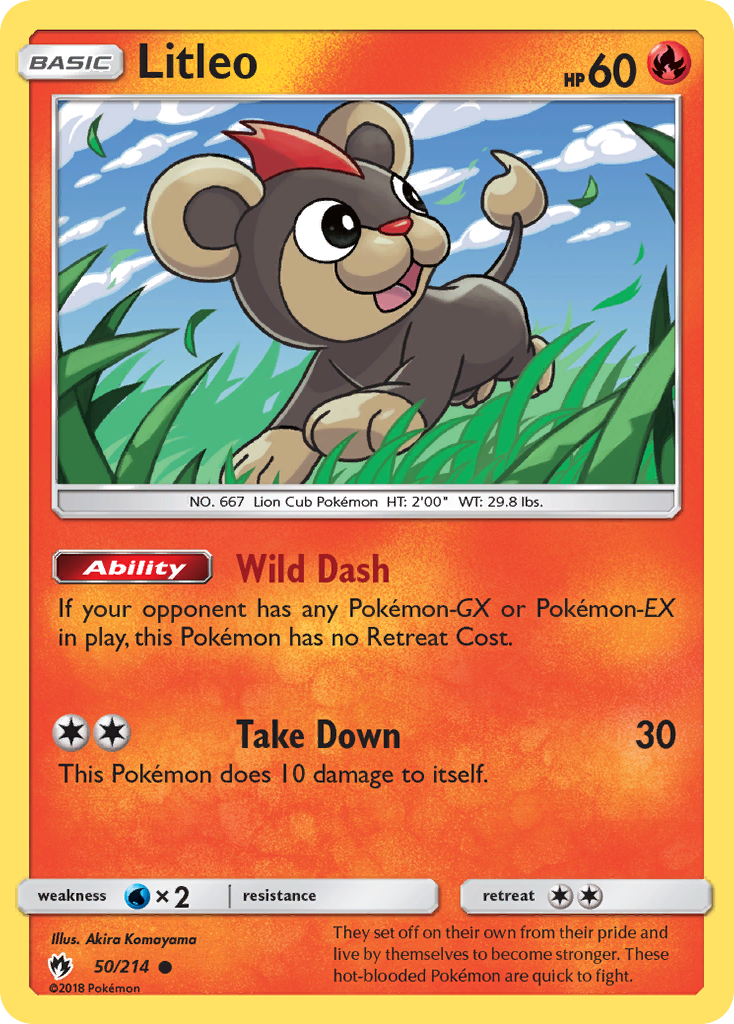 Litleo (50/214) [Sun & Moon: Lost Thunder] | Exor Games Dartmouth