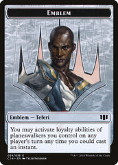 Teferi, Temporal Archmage Emblem // Zombie (011/036) Double-sided Token [Commander 2014 Tokens] | Exor Games Dartmouth