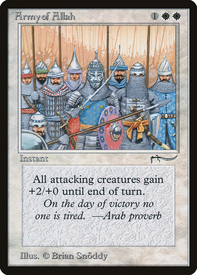 Army of Allah (Dark Mana Cost) [Arabian Nights] | Exor Games Dartmouth