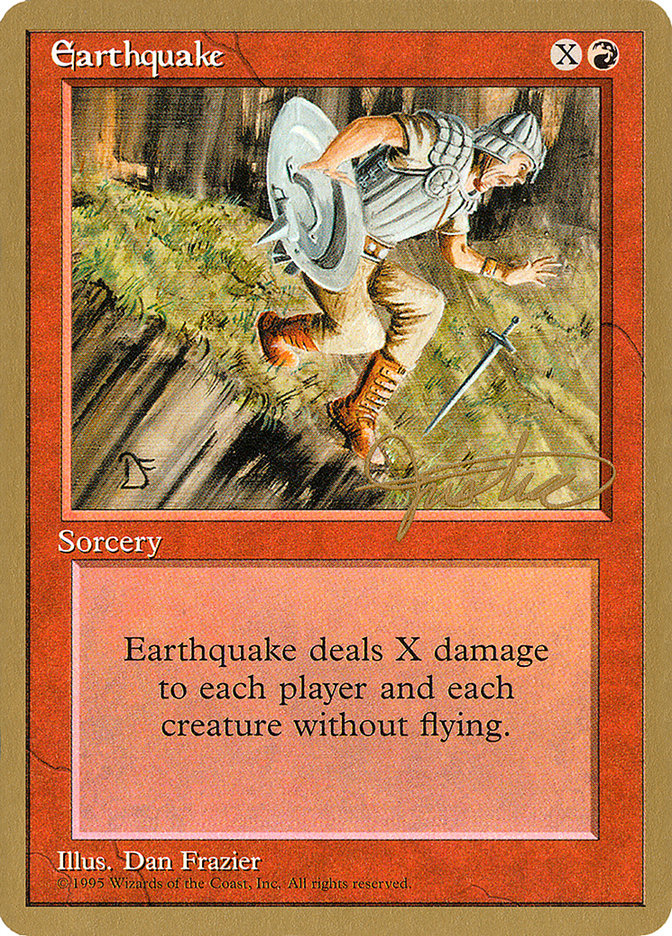 Earthquake (Mark Justice) [Pro Tour Collector Set] | Exor Games Dartmouth