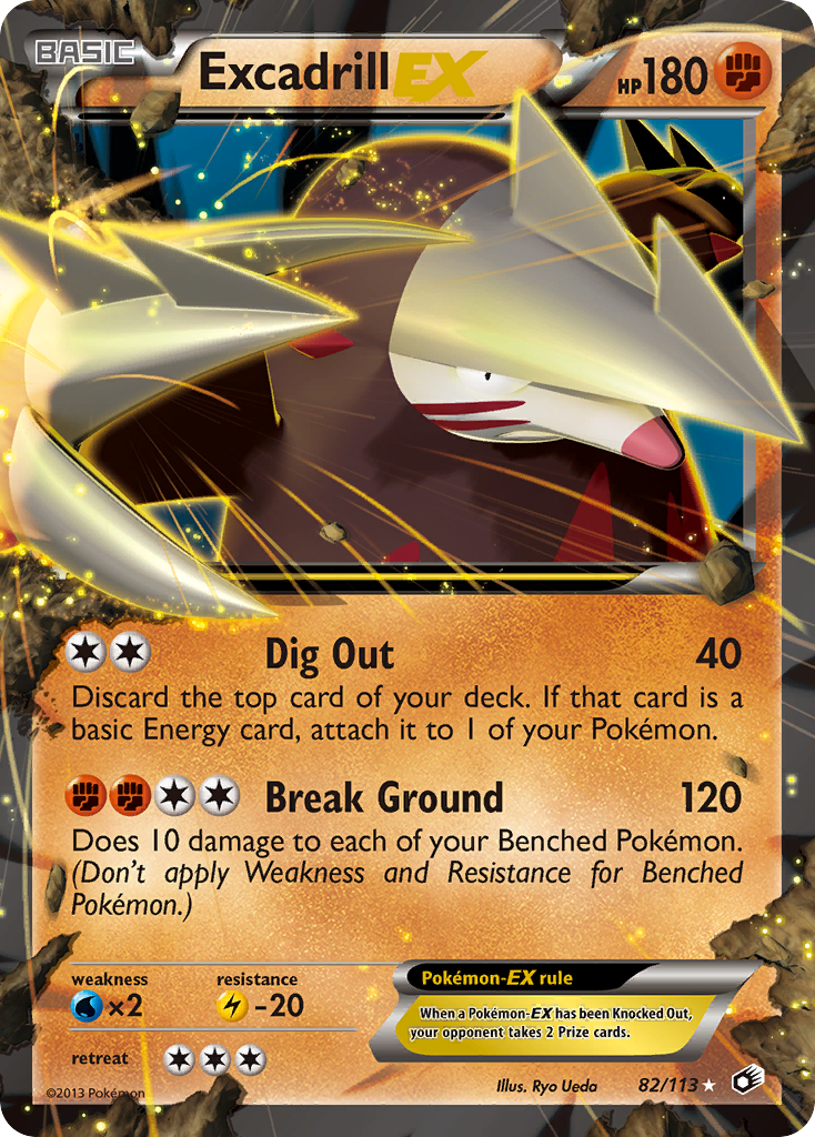 Excadrill EX (82/113) [Black & White: Legendary Treasures] | Exor Games Dartmouth