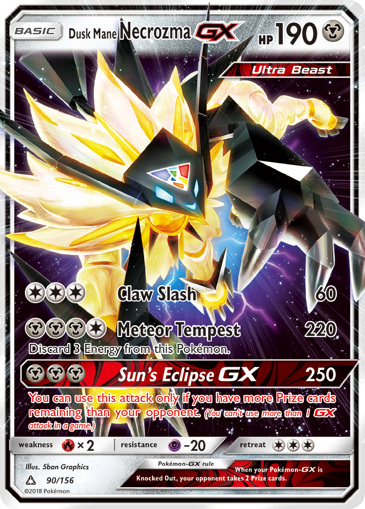 Dusk Mane Necrozma GX (90/156) [Sun & Moon: Ultra Prism] | Exor Games Dartmouth