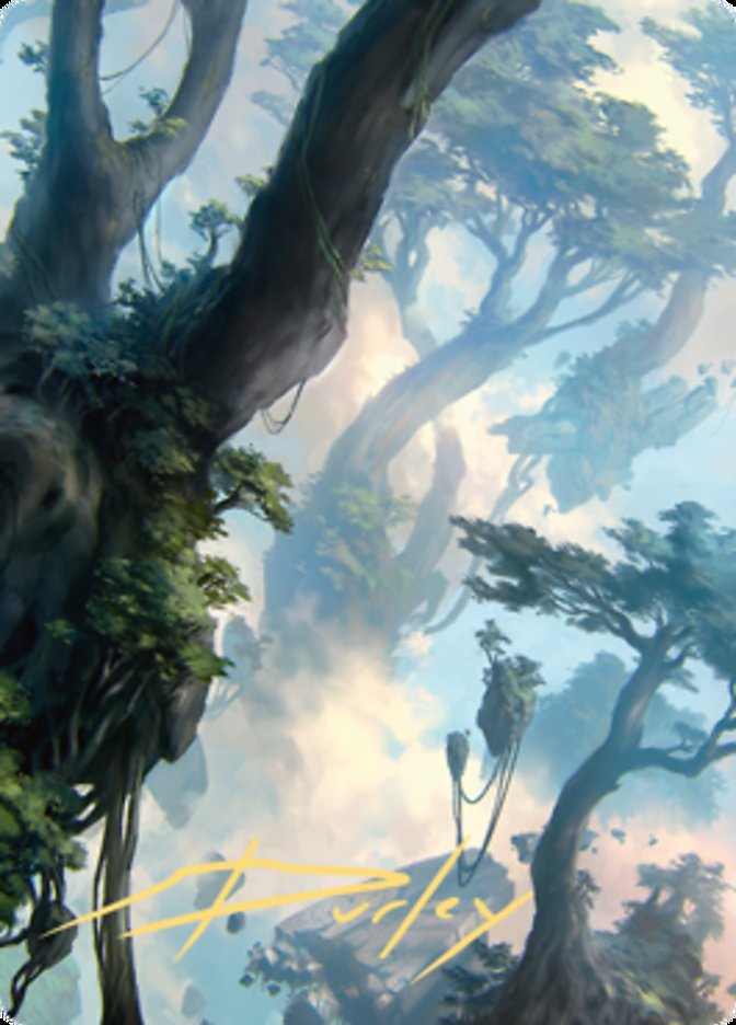 Forest 1 Art Card (Gold-Stamped Signature) [Zendikar Rising Art Series] | Exor Games Dartmouth