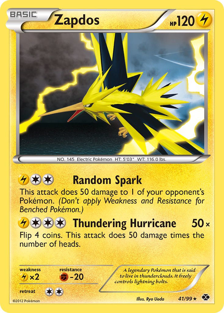 Zapdos (41/99) (Blister Exclusive) [Black & White: Next Destinies] | Exor Games Dartmouth