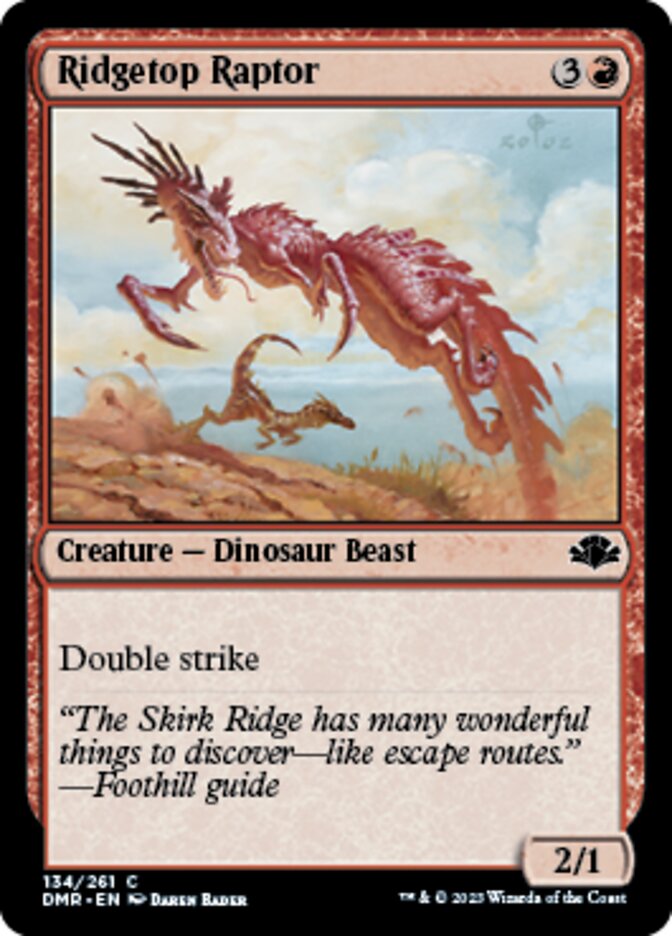 Ridgetop Raptor [Dominaria Remastered] | Exor Games Dartmouth