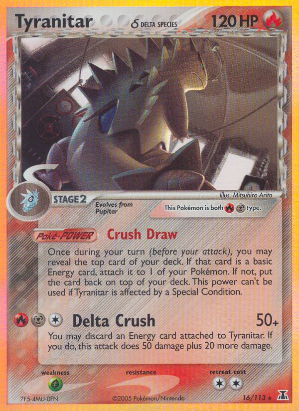 Tyranitar (16/113) (Delta Species) [EX: Delta Species] | Exor Games Dartmouth