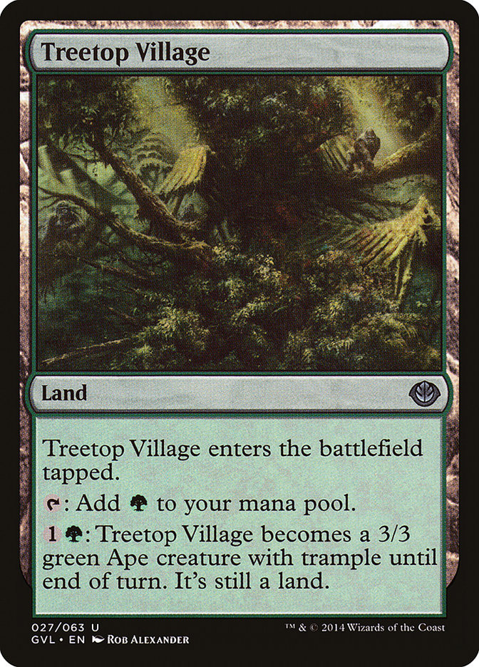 Treetop Village (Garruk vs. Liliana) [Duel Decks Anthology] | Exor Games Dartmouth