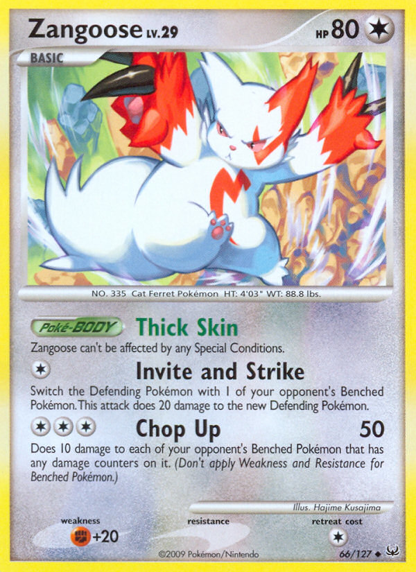 Zangoose (66/127) [Platinum: Base Set] | Exor Games Dartmouth