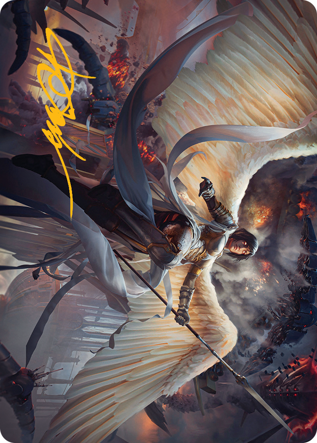 Serra Faithkeeper Art Card (Gold-Stamped Signature) [March of the Machine Art Series] | Exor Games Dartmouth