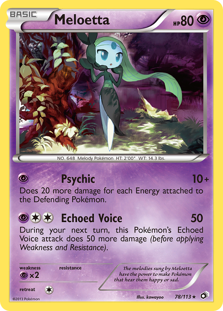 Meloetta (78/113) [Black & White: Legendary Treasures] | Exor Games Dartmouth