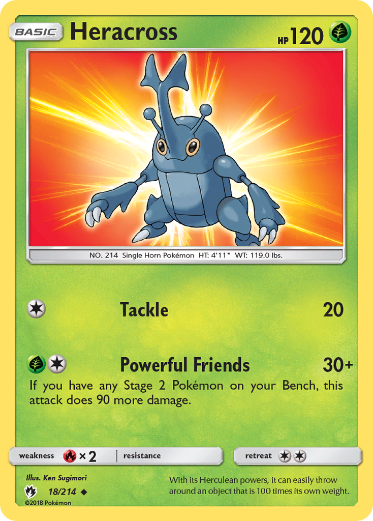 Heracross (18/214) [Sun & Moon: Lost Thunder] | Exor Games Dartmouth