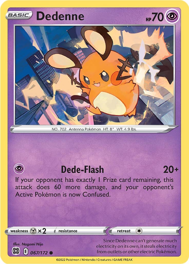 Dedenne (067/172) [Sword & Shield: Brilliant Stars] | Exor Games Dartmouth