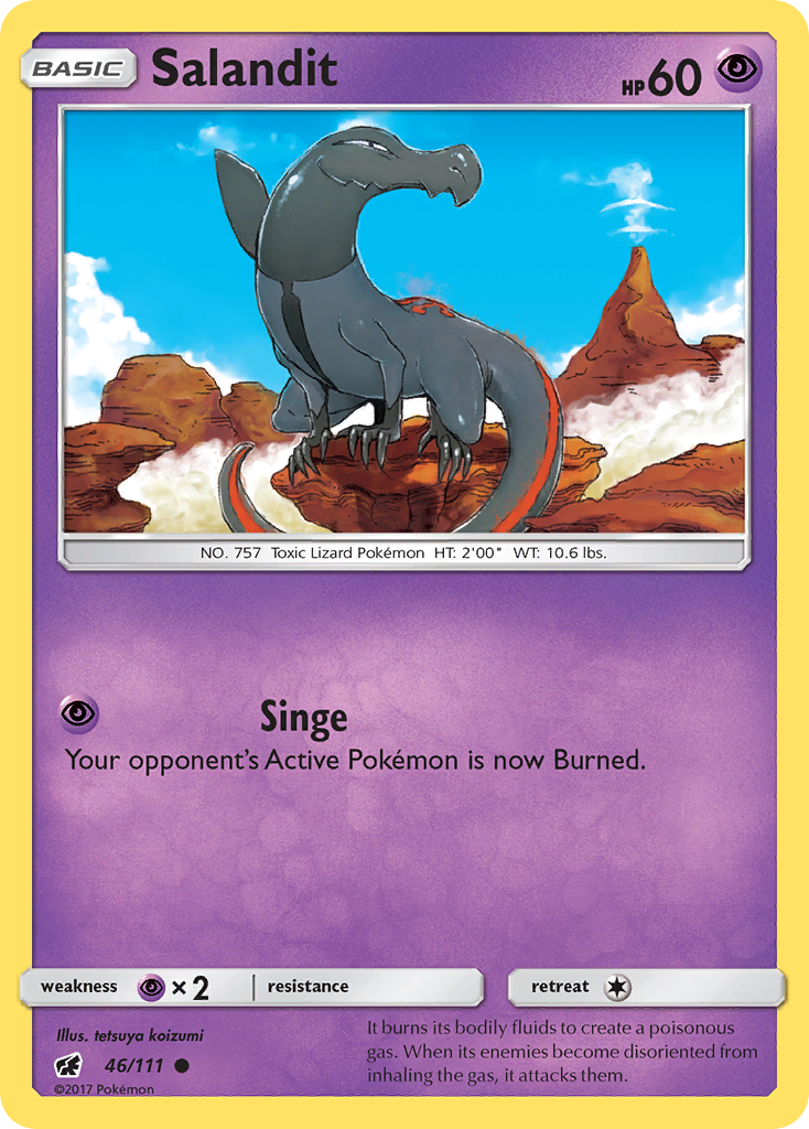 Salandit (46/111) [Sun & Moon: Crimson Invasion] | Exor Games Dartmouth