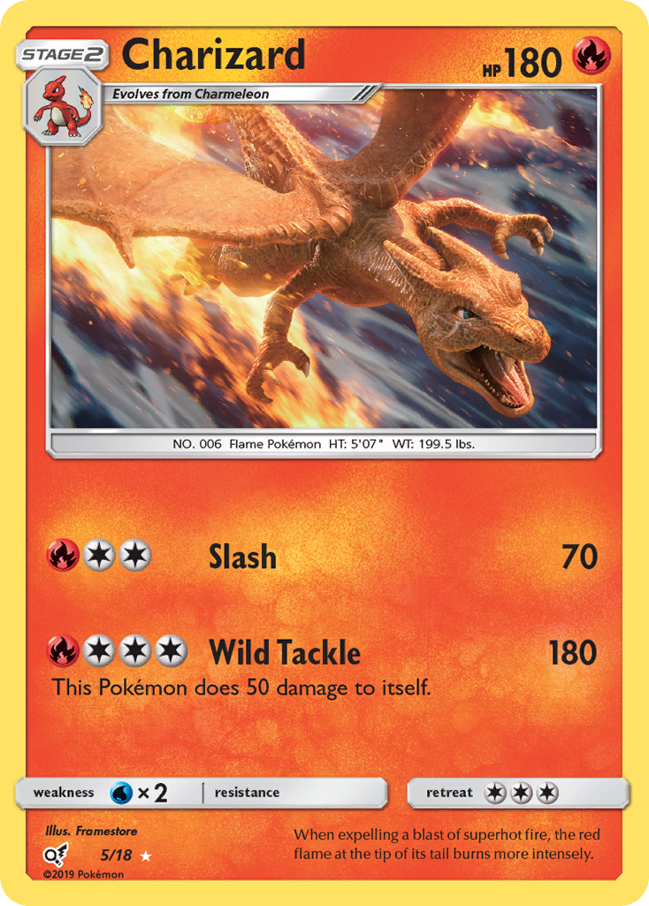 Charizard (5/18) [Sun & Moon: Detective Pikachu] | Exor Games Dartmouth