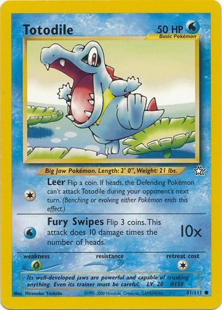 Totodile (81/111) [Neo Genesis Unlimited] | Exor Games Dartmouth