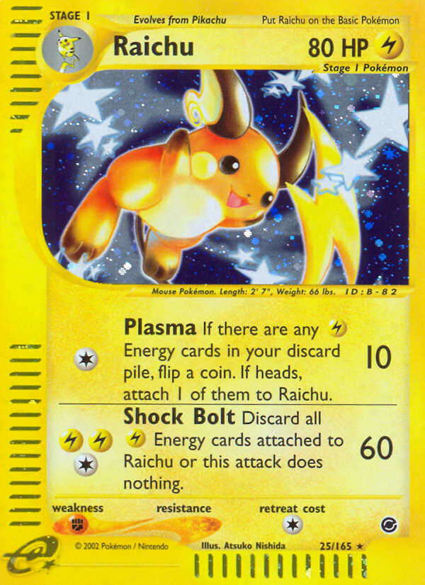 Raichu (25/165) [Expedition: Base Set] | Exor Games Dartmouth