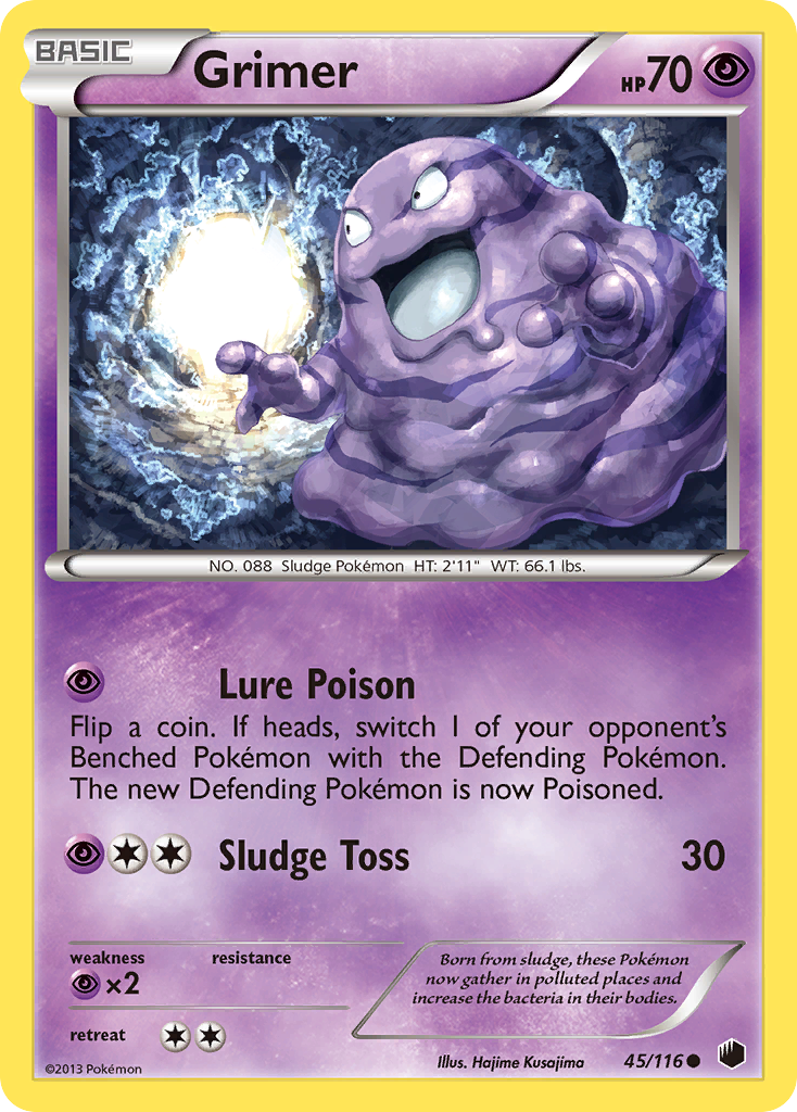 Grimer (45/116) [Black & White: Plasma Freeze] | Exor Games Dartmouth