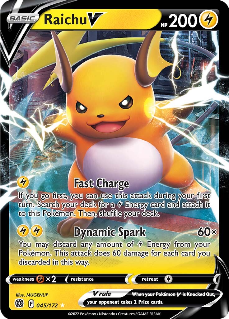 Raichu V (045/172) [Sword & Shield: Brilliant Stars] | Exor Games Dartmouth