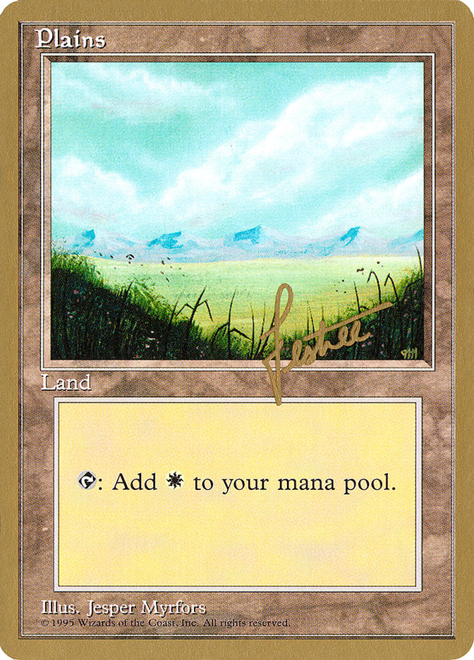 Plains (bl366) (Bertrand Lestree) [Pro Tour Collector Set] | Exor Games Dartmouth