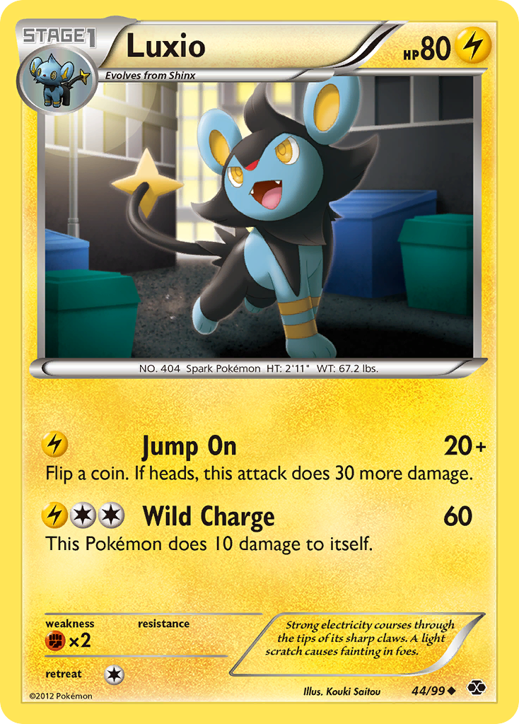 Luxio (44/99) [Black & White: Next Destinies] | Exor Games Dartmouth