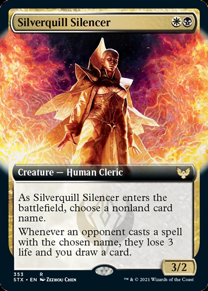 Silverquill Silencer (Extended) [Strixhaven: School of Mages] | Exor Games Dartmouth