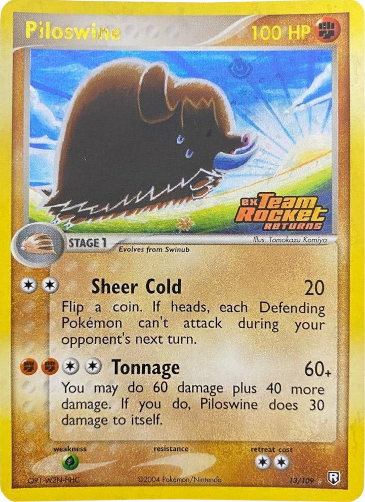 Piloswine (13/109) (Stamped) [EX: Team Rocket Returns] | Exor Games Dartmouth