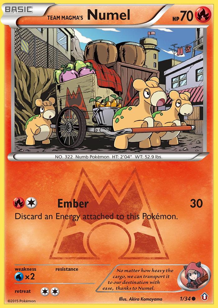 Team Magma's Numel (1/34) [XY: Double Crisis] | Exor Games Dartmouth