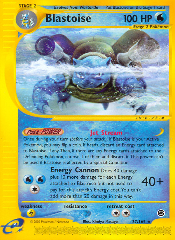 Blastoise (37/165) [Expedition: Base Set] | Exor Games Dartmouth