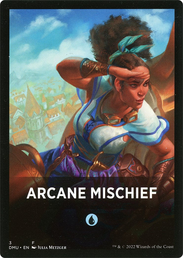 Arcane Mischief Theme Card [Dominaria United Tokens] | Exor Games Dartmouth