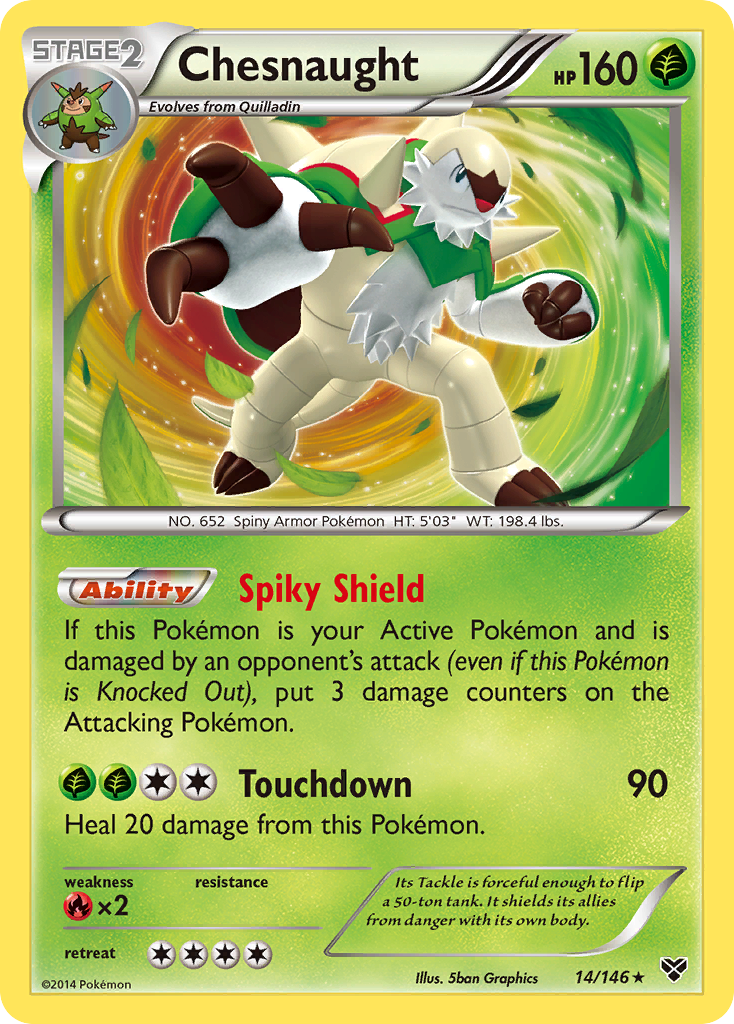 Chesnaught (14/146) [XY: Base Set] | Exor Games Dartmouth