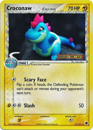 Croconaw (27/101) (Delta Species) (Stamped) [EX: Dragon Frontiers] | Exor Games Dartmouth